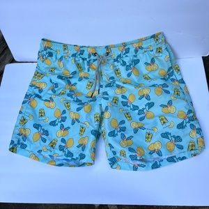 MAAMGIC | 7” Lemons and Lemonade Print Swim Trunks w/ pockets